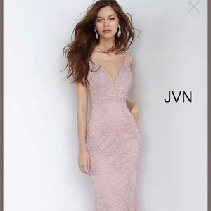 Jovani JVN2237 Open Back Embellished Dress